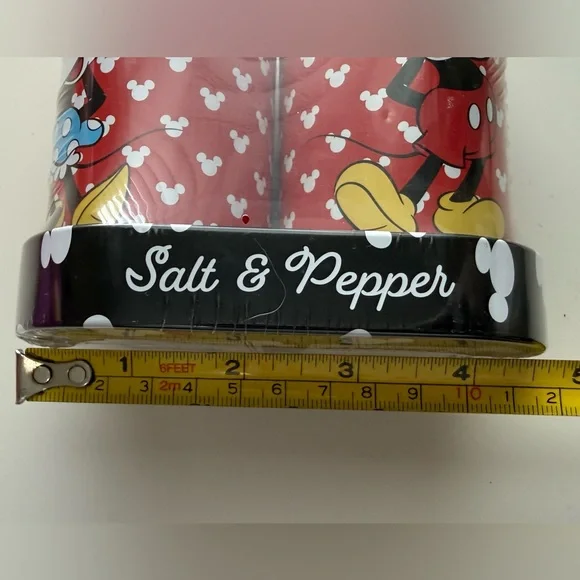 Disney Mickey and Minnie Mouse Salt & Pepper Shakers - Red and Black - Picture 4 of 5